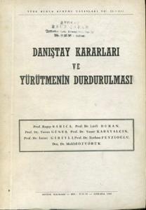 Danıştay Kararları ve Yürütmenin Durdurulması