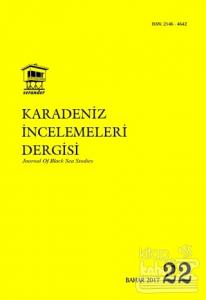 Karadeniz İncelemeleri Dergisi Sayı: 22 Bahar 2017