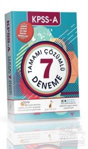 KPSS A Grubu Tamamı Çözümlü 7 Deneme 2017