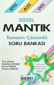 KPSS ALES DGS Sözel Mantık Tamamı Çözümlü Soru Bankası