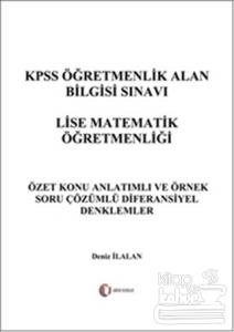 KPSS Öğretmenlik Alan Bilgisi Sınavı Lise Matematik Öğretmenliği - Diferansiyel Denklemler