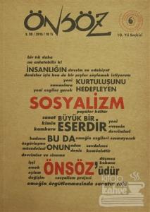 Önsöz Kitap Dizisi Sayı : 30 - 10. Yıl Seçkisi 2015