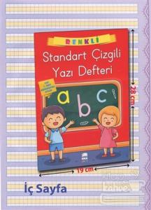 Renkli Standart Kare Çizgili Yazı Defteri A4 Ebat