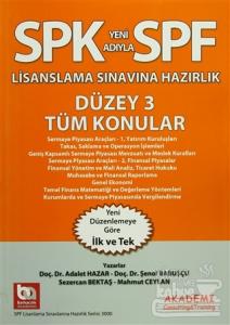 SPK Yeni Adıyla SPF Lisanslama Sınavlarına Hazırlık Düzey 3 Tüm Konular