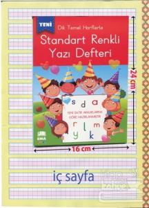 Standart Renkli Yazı Defteri