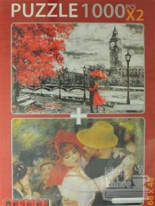 Street Of London - Dance At Bougival Puzzle (2 X 1000 Parça)