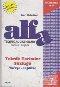 Technical Dictionary Teknik Terimler Sözlüğü Turkish - English / Türkçe - İngilizce (Ciltli)
