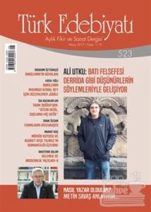 Türk Edebiyatı Dergisi Sayı: 523 Mayıs 2017