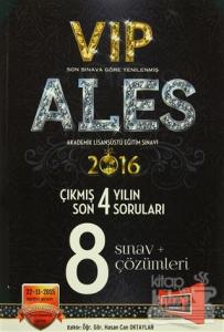 2016 ALES VIP Son 4 Yılın Çıkmış Soruları 8 Sınav + Çözümleri