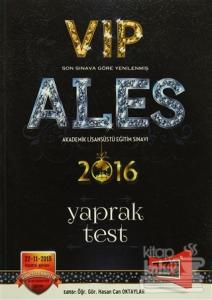 2016 ALES VIP Yaprak Test