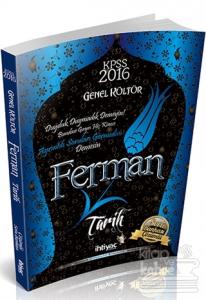2016 KPSS Genel Kültür Ferman Tarih Çözümlü Soru Bankası Kolektif