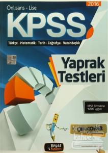 2016 KPSS Önlisans - Lise Yaprak Testleri Çek Kopar