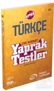 2018 KPSS Türkçe Çek Kopart Yaprak Testler