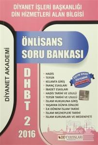 DHBT - 2 Soru bankası Önlisans (2016)