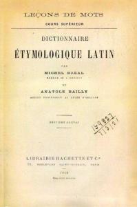 Dictionnaire Etymologique Latin (Fotokopi Kitap) Michel Breal