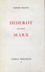 Diderot Avant Marx Georges Filloux