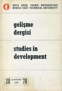 ODTÜ Gelişme Dergisi Sayı 20 Yaz 1978 Kolektif