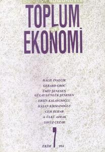 Dünü ve Bugünüyle Toplum ve Ekonomi 7 Ekim 1994 Kolektif