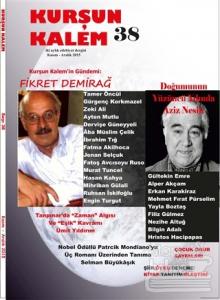 Kurşun Kalem İki Aylık Edebiyat Dergisi Sayı: 38 Kasım - Aralık 2015