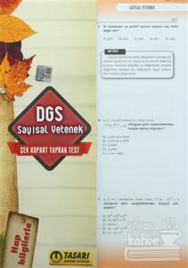 Tasarı 2015 DGS Çek Kopart Yaprak Test : Sayısal Yetenek
