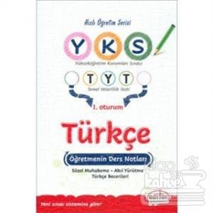 YKS TYT 1.Oturum Türkçe Öğretmenin Ders Notları Kolektif