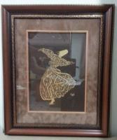 Mevlevi Derviş Şeklinde İstif Edilmiş Hüsn-i Hat Levha