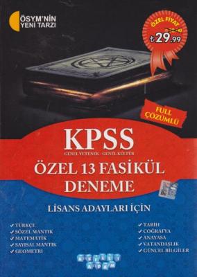 Akıllı Adam KPSS Lisans Özel 13 Fasikül Deneme
