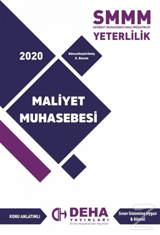 2020 SMMM Yeterlilik Maliyet Muhasebesi
