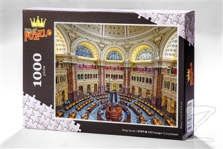 ABD Kongre Kütüphanesi (1000 Parça) - Ahşap Puzzle Kitap Serisi - (KT0