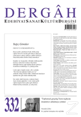 Dergah Edebiyat Kültür Sanat Dergisi Sayı: 332 Ekim 2017 Kolektif