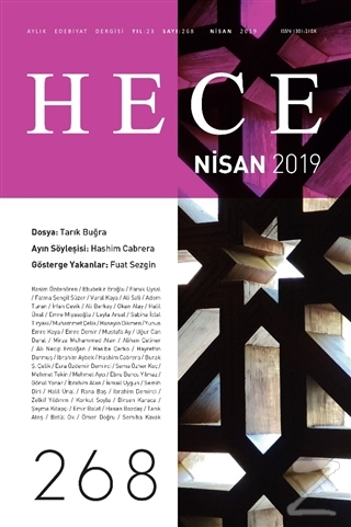 Hece Aylık Edebiyat Dergisi Sayı: 268 Nisan 2019 Kolektif