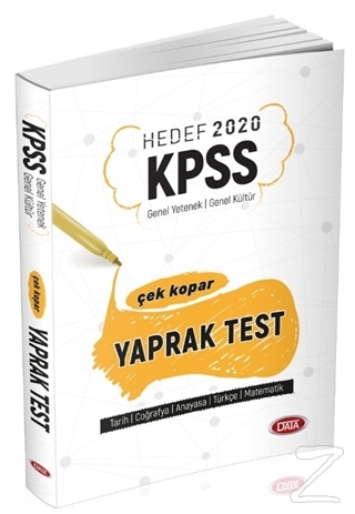 Hedef 2020 KPSS Genel Yetenek - Genel Kültür Çek Kopar Yaprak Test Kol