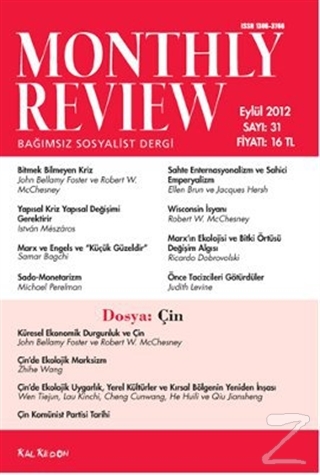 Monthly Review Bağımsız Sosyalist Dergi Sayı: 31 / Eylül 2012