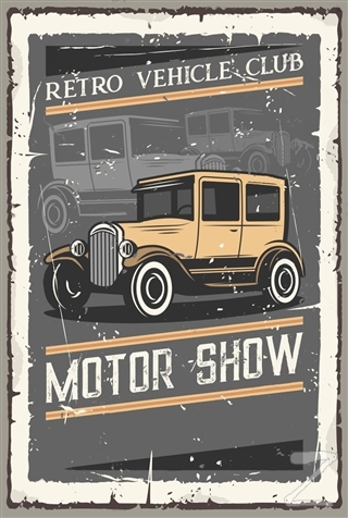 Retro Car Poster
