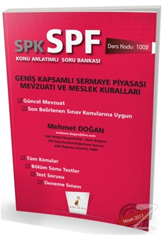 SPK - SPF Geniş Kapsamlı Sermaye Piyasası Mevzuatı ve Meslek Kuralları