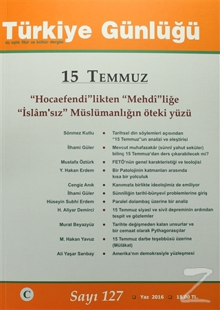 Türkiye Günlüğü Dergisi Sayı : 127 Yaz 2016 Kollektif