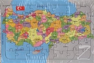 Türkiye Haritası Yapbozlu 25 x 35