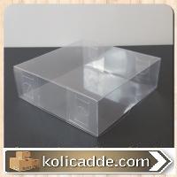 Asetat Şeffaf Kutu 12x12x4 cm Asetat Şeffaf Kutu 12x12x4 cm
