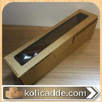 Şeffaf Pencereli Kraft Karton Kutu 5x20x5 cm.