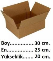 Tek Oluklu Koli 30x25x20 cm Tek Oluklu Koli 30x25x20 cm