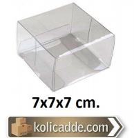 Kare Küp Asetat Kutu 7x7x7 cm.