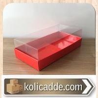 Altı Kırmızı Karton Üstü Asetat Kutu 20x10x5,5 cm Altı Kırmızı Karton Üstü Asetat Kutu 20x10x5,5 cm