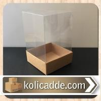 Asetat Kraft Kutu 8x8x12 cm.