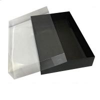 Asetat Kapaklı Siyah Kutu 26x40x6 cm