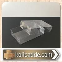 Asetat Kapaklı Asetat Kutu 6x9x2 cm.  Ölçülü