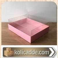 Pembe Altı Karton Kutulu Asetat Kutu 12x15x5