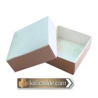 Komple Karton Beyaz Kapaklı Kutu 5x5x2,2 Komple Karton Beyaz Kapaklı Kutu 5x5x2,2