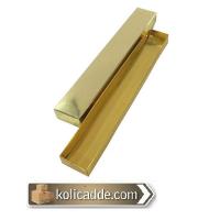 Altın Rengi Kapaklı Komple Karton Kutu 4x24x2 cm
