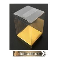 Altı Gold İç Yükseltici Karton Üstü Asetat Kutu 8x8x10 cm Altı Gold İç Yükseltici Karton Üstü Asetat Kutu 8x8x10 cm