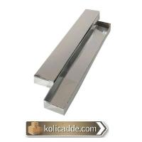 Gümüş Rengi Kapaklı Komple Karton Kutu 4x24x2 cm Gümüş Rengi Kapaklı Komple Karton Kutu 4x24x2 cm